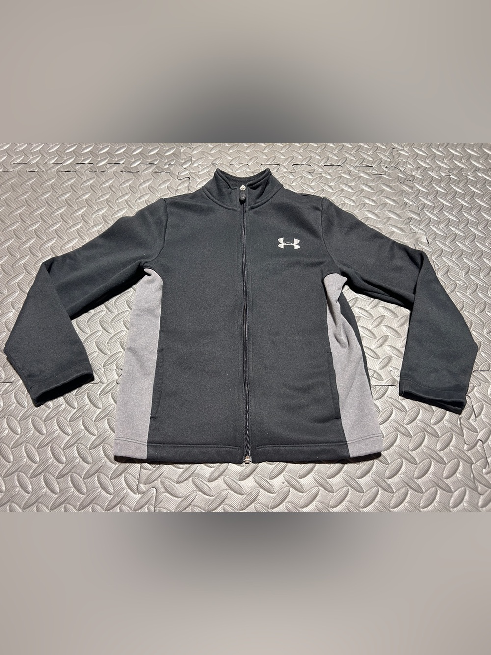 Under Armour Kids Black & Gray Zip-Up Jacket
